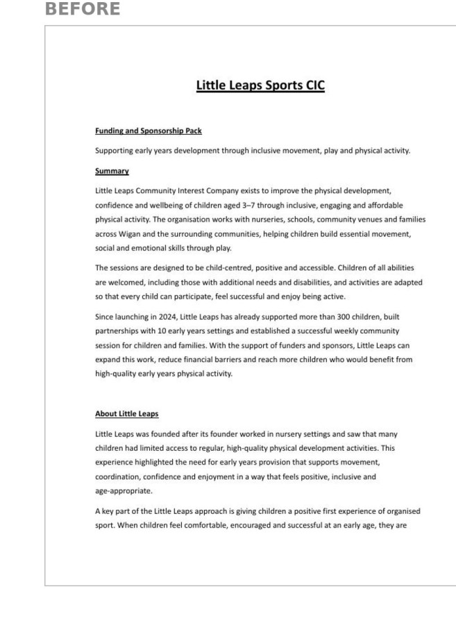 Original text-heavy About page